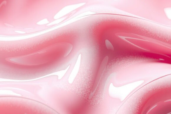 Download Pink Fluid Waves Glossy Background - Pink Collection