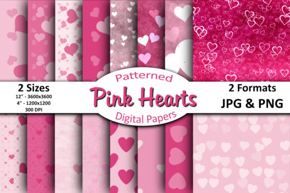Download Lovely Pink Hearts - Pink Collection