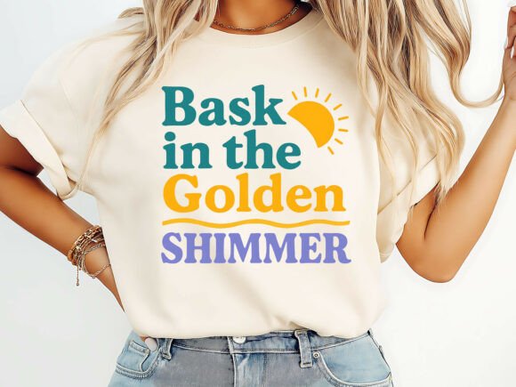 Download Bask in the Golden Shimmer T-Shirt - Golden shimmer Collection