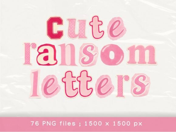 Download Ransom Letters, Pink Cutout Alphabet - Pink Collection