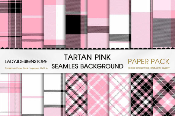 Download Plaid Pink Digital Paper Tartan - Pink Collection