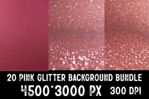 Download 20 Pink Glitter Backgrounds Bundle - Pink Collection