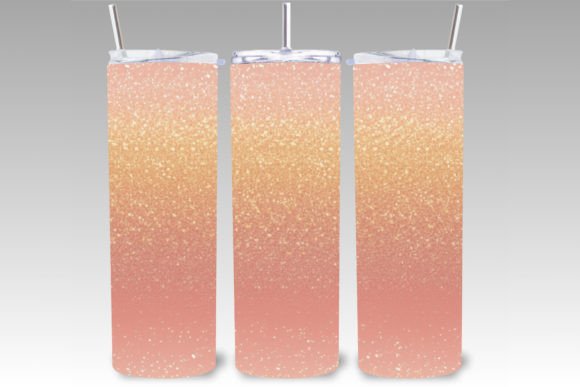 Download Pink Gold Ombre 20oz Skinny Tumbler Wrap - Pink Collection