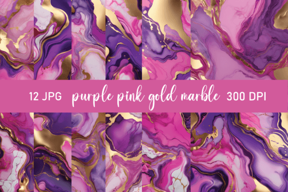 Download Purple Pink &amp; Gold Marble Background - Pink Collection