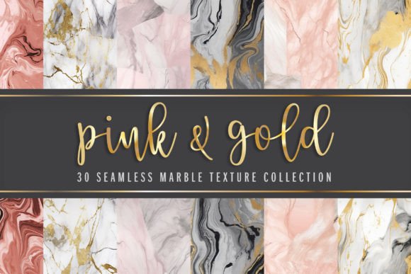 Download Pink, Blush and Gold Marble Texture Set - Pink Collection