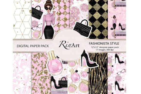 Download Fashion Girl Cosmetic Pink Paper Pattern - Pink Collection