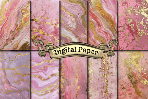 Download Pastel Pink Marble Digital Paper - Pink Collection
