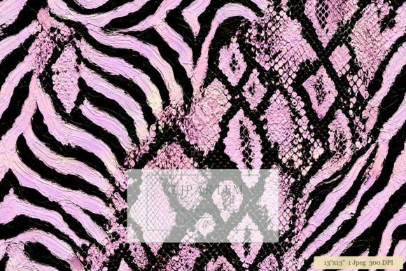 Download Pink Black Zebra Snake Skin Mix Pattern - Pink Collection